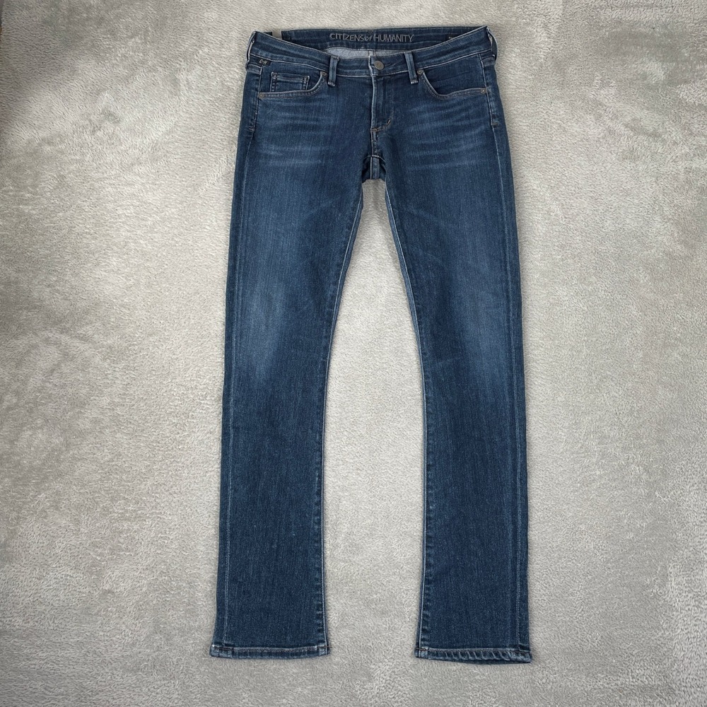 Citizens of Humanity Racer Jeans Womens 27 Blue Low Rise Skinny Stretch Denim